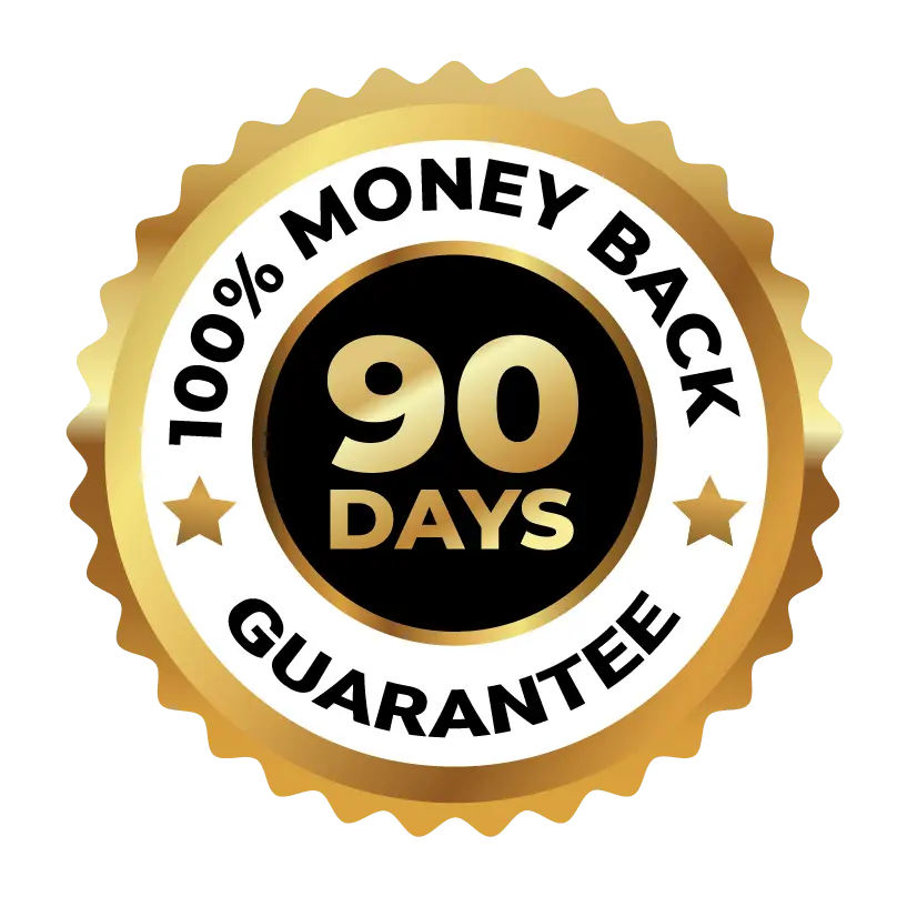 Audifort 90-Day Money-Back Guarantee badge